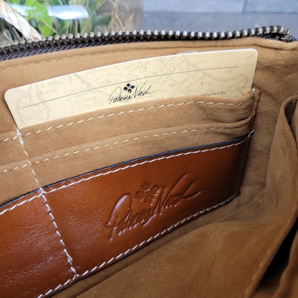 Patricia Nash Slim St Croce Tan Prairie Rose Wristlet Clutch - Picture 8 of 12